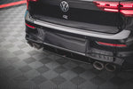 Maxton Parts - Diffusor Heckansatz passend für VW Golf R Hatchback Mk8 / Mk8 FL schwarz Hochglanz