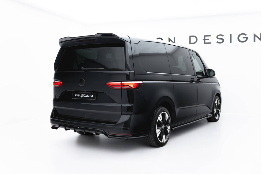 Maxton Parts - Diffusor Heckansatz passend für VW Multivan Long T7 schwarz Hochglanz