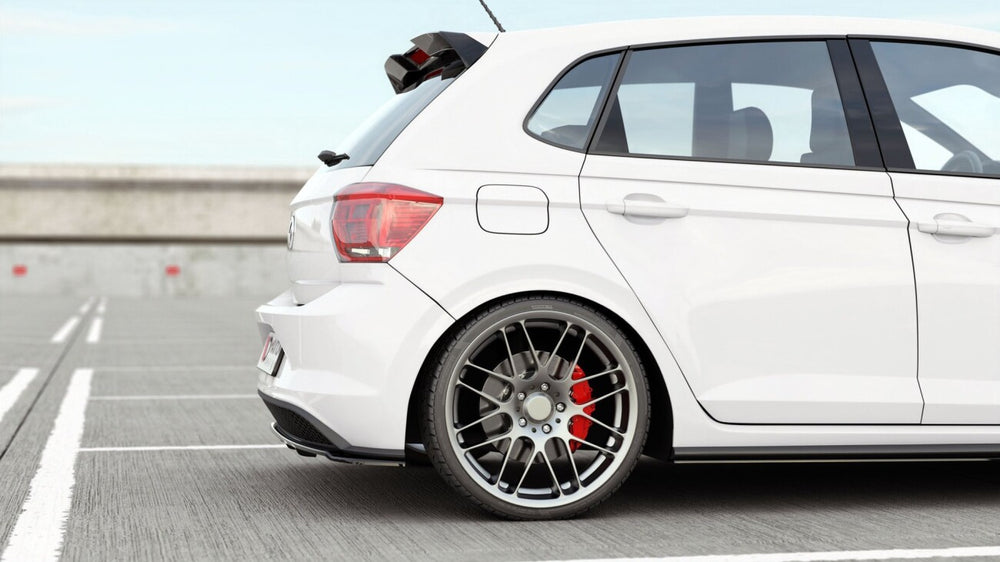 Maxton Parts - Diffusor Heckansatz passend für VW Polo GTI / R-line Mk6 schwarz Hochglanz