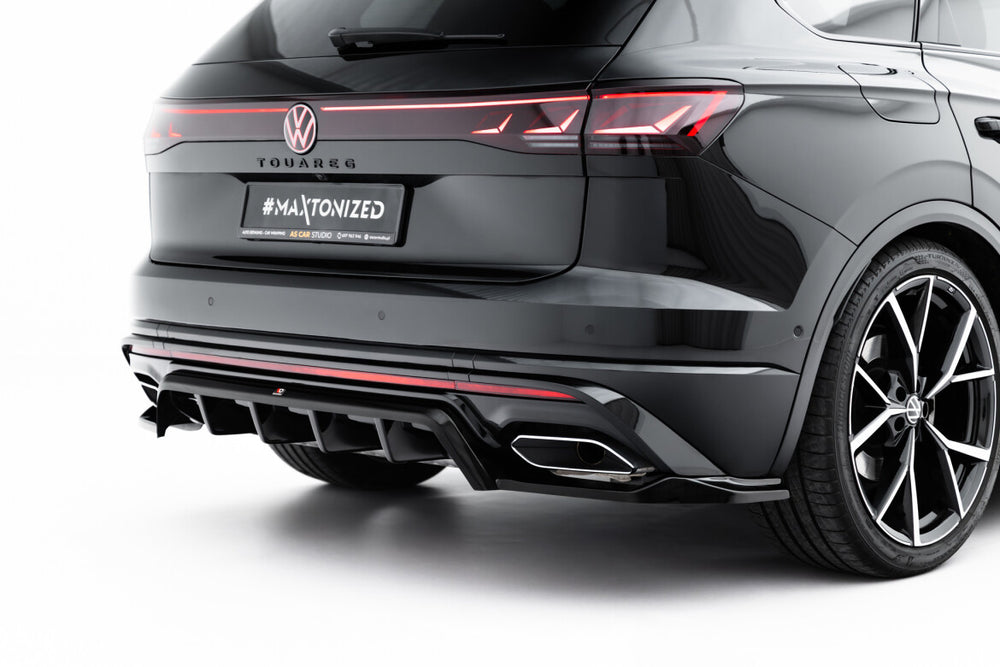 Maxton Parts - Diffusor Heckansatz passend für VW Touareg R-Line Mk3 FL schwarz Hochglanz
