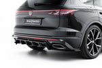Maxton Parts - Diffusor Heckansatz passend für VW Touareg R-Line Mk3 FL schwarz Hochglanz