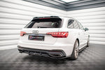 Maxton Parts - Diffusor Heckansatz V.1 passend für Audi A4 S-Line B9 FL schwarz Hochglanz