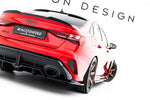 Maxton Parts - Diffusor Heckansatz V.1 passend für Audi RS3 Limousine 8Y FL schwarz Hochglanz