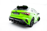 Maxton Parts - Diffusor Heckansatz V.1 passend für Audi RS3 Sportback 8Y FL schwarz Hochglanz