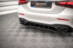 Maxton Parts - Diffusor Heckansatz V.1 passend für Mercedes A 35 AMG Limousine V177 schwarz Hochglanz