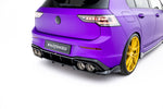 Maxton Parts - Diffusor Heckansatz V.1 passend für VW Golf R Hatchback Mk8 / Mk8 FL schwarz Hochglanz