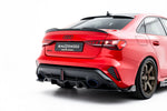 Maxton Parts - Diffusor Heckansatz V.2 passend für Audi RS3 Limousine 8Y FL schwarz Hochglanz