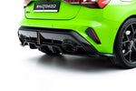 Maxton Parts - Diffusor Heckansatz V.2 passend für Audi RS3 Sportback 8Y FL schwarz Hochglanz