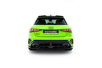 Maxton Parts - Diffusor Heckansatz V.2 passend für Audi RS3 Sportback 8Y FL schwarz Hochglanz