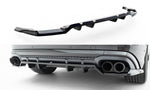 Maxton Parts - Diffusor Heckansatz V.2 passend für Audi SQ8 / Q8 S-Line Mk1 FL schwarz Hochglanz