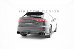 Maxton Parts - Diffusor Heckansatz V.2 passend für Audi SQ8 / Q8 S-Line Mk1 FL schwarz Hochglanz