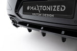 Maxton Parts - Diffusor Heckansatz V.2 passend für BMW X4 M-Paket G02 FL schwarz Hochglanz