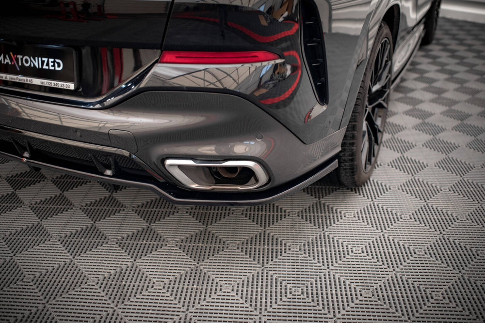 Maxton Parts - Diffusor Heckansatz V.2 passend für BMW X6 M-Paket G06 schwarz Hochglanz