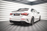 Maxton Parts - Diffusor Heckansatz V.2 passend für Mercedes A 35 AMG Limousine V177 schwarz Hochglanz