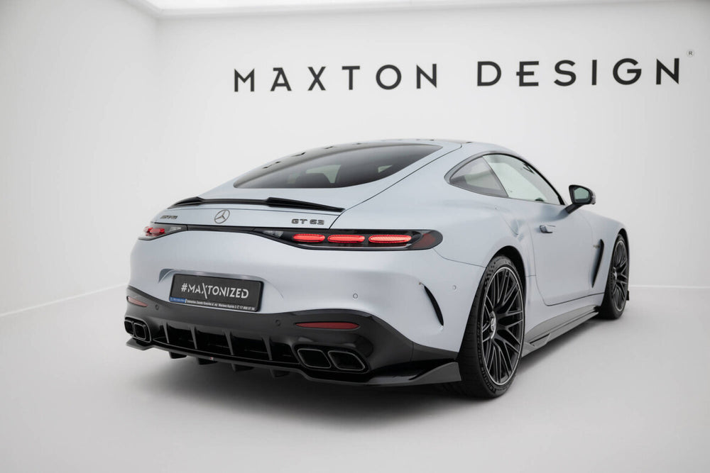 Maxton Parts - Diffusor Heckansatz V.2 passend für Mercedes-AMG GT 63 / 55 / 63 S E Performance C192 schwarz Hochglanz