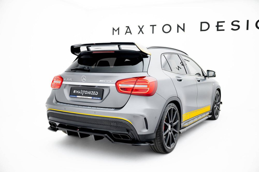 Maxton Parts - Diffusor Heckansatz V.2 passend für Mercedes GLA 45 AMG X156 schwarz Hochglanz