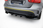 Maxton Parts - Diffusor Heckansatz V.2 passend für Mercedes GLA 45 AMG X156 schwarz Hochglanz