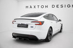 Maxton Parts - Diffusor Heckansatz V.2 passend für Tesla Model 3 Performance Mk1 FL schwarz Hochglanz