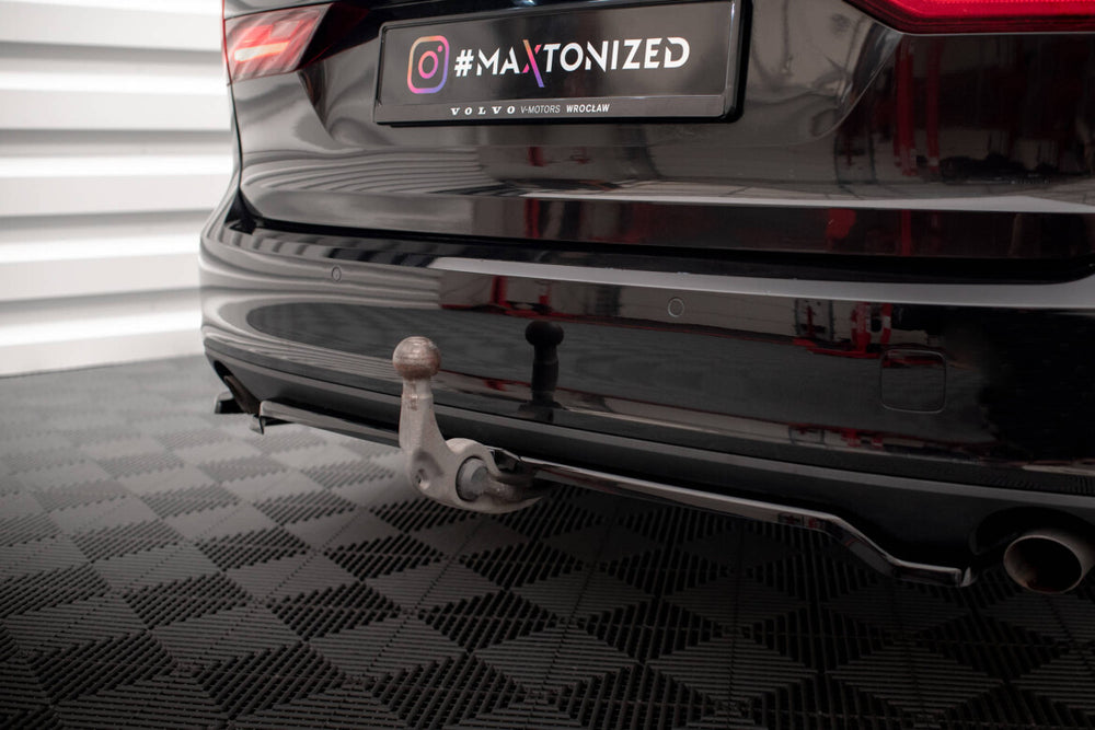 Maxton Parts - Diffusor Heckansatz V.2 passend für Volvo V90 Mk2 schwarz Hochglanz