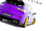Maxton Parts - Diffusor Heckansatz V.2 passend für VW Golf R Hatchback Mk8 / Mk8 FL schwarz Hochglanz