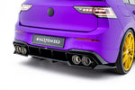 Maxton Parts - Diffusor Heckansatz V.2 passend für VW Golf R Hatchback Mk8 / Mk8 FL schwarz Hochglanz