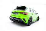 Maxton Parts - Diffusor Heckansatz V.3 passend für Audi RS3 Sportback 8Y FL schwarz Hochglanz
