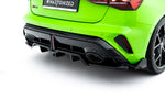Maxton Parts - Diffusor Heckansatz V.3 passend für Audi RS3 Sportback 8Y FL schwarz Hochglanz