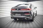Maxton Parts - Diffusor Heckansatz V.3 passend für BMW X6 M-Paket G06 schwarz Hochglanz