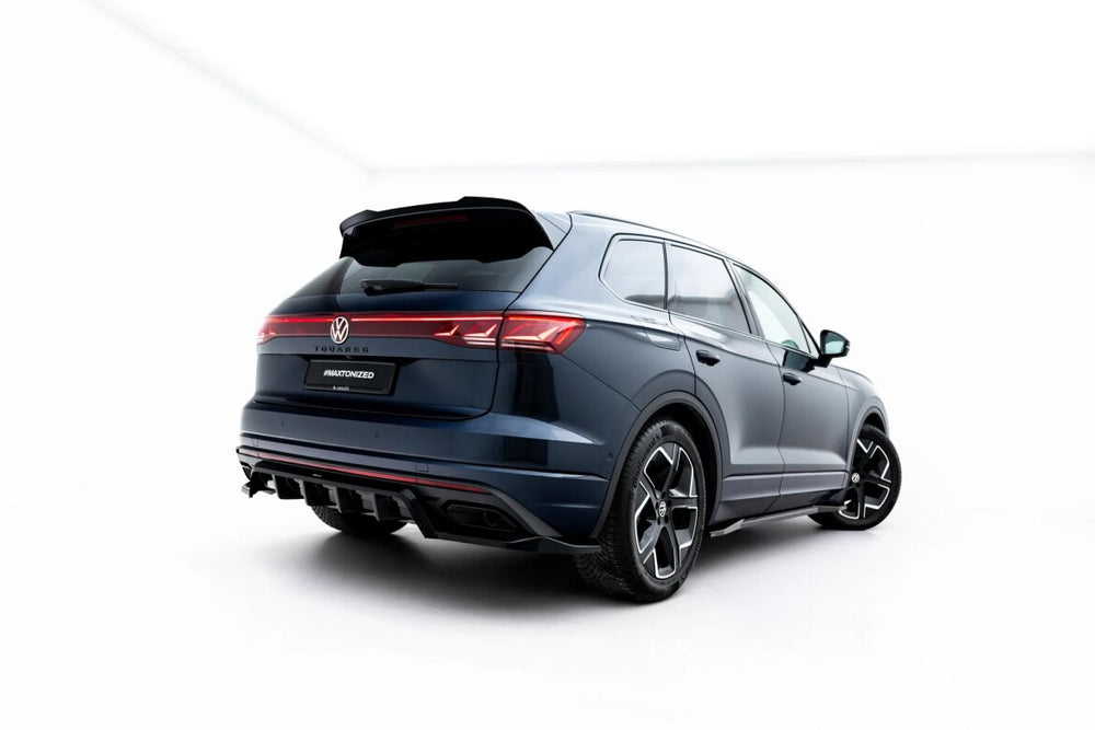 Maxton Parts - Diffusor RACE passend für VW Touareg Elegance Mk3 Facelift schwarz Hochglanz