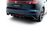 Maxton Parts - Diffusor RACE passend für VW Touareg Elegance Mk3 Facelift schwarz Hochglanz