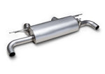 Axle Back Anlage for Toyota GR Supra (JTSC/JBSC) - Sportschalldämpfer mittig / Endrohrsatz, 115mm abgeschrägt, schwarzchrom