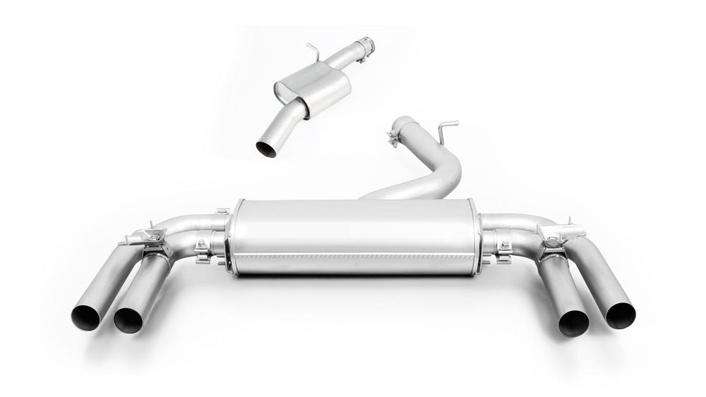 Sportauspuff Set für Audi S3 Limo (8V) - Keiner / Endrohr-Set (4-teilig), Carbon