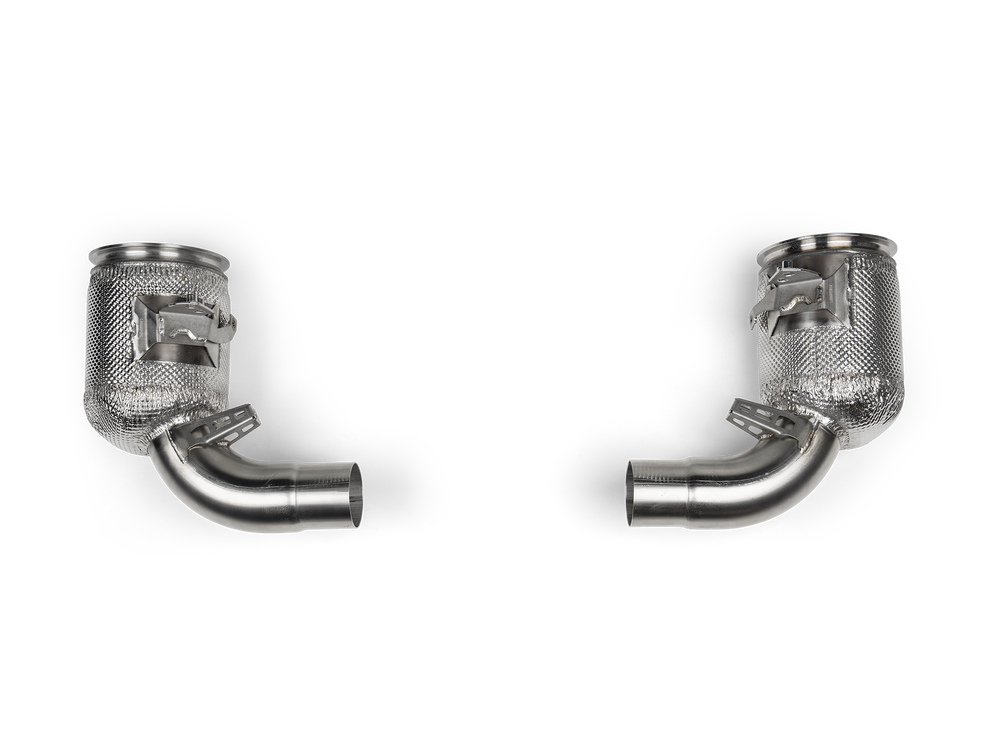 L-PO/SS/6 Link Pipe Set w Cat (SS) - Porsche T (992.2)