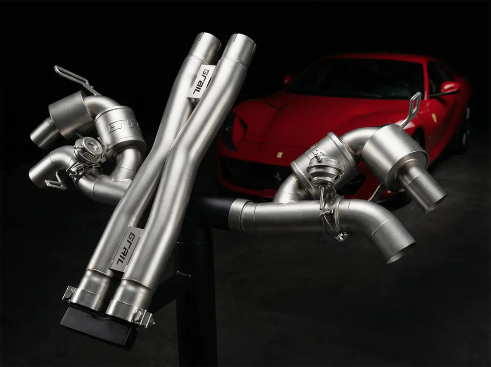 Ferrari F12 Grail Exhaust mit integriertem Katalysator,X-Pipe