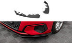 Maxton Parts - Front Stoßstange Flaps passend für Audi A3 8Y schwarz Hochglanz
