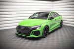 Maxton Parts - Front Stoßstange Flaps passend für Audi RS3 8Y schwarz Hochglanz