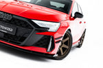 Maxton Parts - Front Stoßstange Flaps passend für Audi RS3 Sportback 8Y FL schwarz Hochglanz