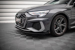 Maxton Parts - Front Stoßstange Flaps passend für Audi S3/A3 S-Line 8Y schwarz Hochglanz