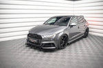 Maxton Parts - Front Stoßstange Flaps passend für Audi S3 / A3 S-Line Sportback 8V FL schwarz Hochglanz