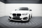 Maxton Parts - Front Stoßstange Flaps passend für BMW 1er F20 M-Paket FL / M140i schwarz Hochglanz