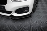 Maxton Parts - Front Stoßstange Flaps passend für BMW 1er F20 M-Paket FL / M140i schwarz Hochglanz