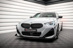 Maxton Parts - Front Stoßstange Flaps passend für BMW 2 Coupe M-Paket / M240i G42 schwarz Hochglanz