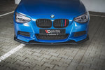 Maxton Parts - Front Stoßstange Flaps passend für BMW M135i F20 schwarz Hochglanz