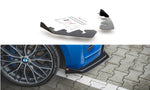 Maxton Parts - Front Stoßstange Flaps passend für BMW M135i F20 schwarz Hochglanz