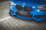 Maxton Parts - Front Stoßstange Flaps passend für BMW M135i F20 schwarz Hochglanz