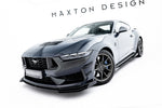 Maxton Parts - Front Stoßstange Flaps passend für Ford Mustang Dark Horse Mk7 schwarz Hochglanz