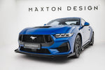Maxton Parts - Front Stoßstange Flaps passend für Ford Mustang GT Mk7 schwarz Hochglanz