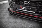 Maxton Parts - Front Stoßstange Flaps passend für Hyundai I20 N Mk3 schwarz Hochglanz
