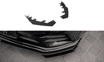 Maxton Parts - Front Stoßstange Flaps passend für Mercedes A35 AMG / AMG-Line Aero Pack W177 schwarz Hochglanz