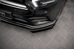 Maxton Parts - Front Stoßstange Flaps passend für Mercedes A35 AMG / AMG-Line Aero Pack W177 schwarz Hochglanz
